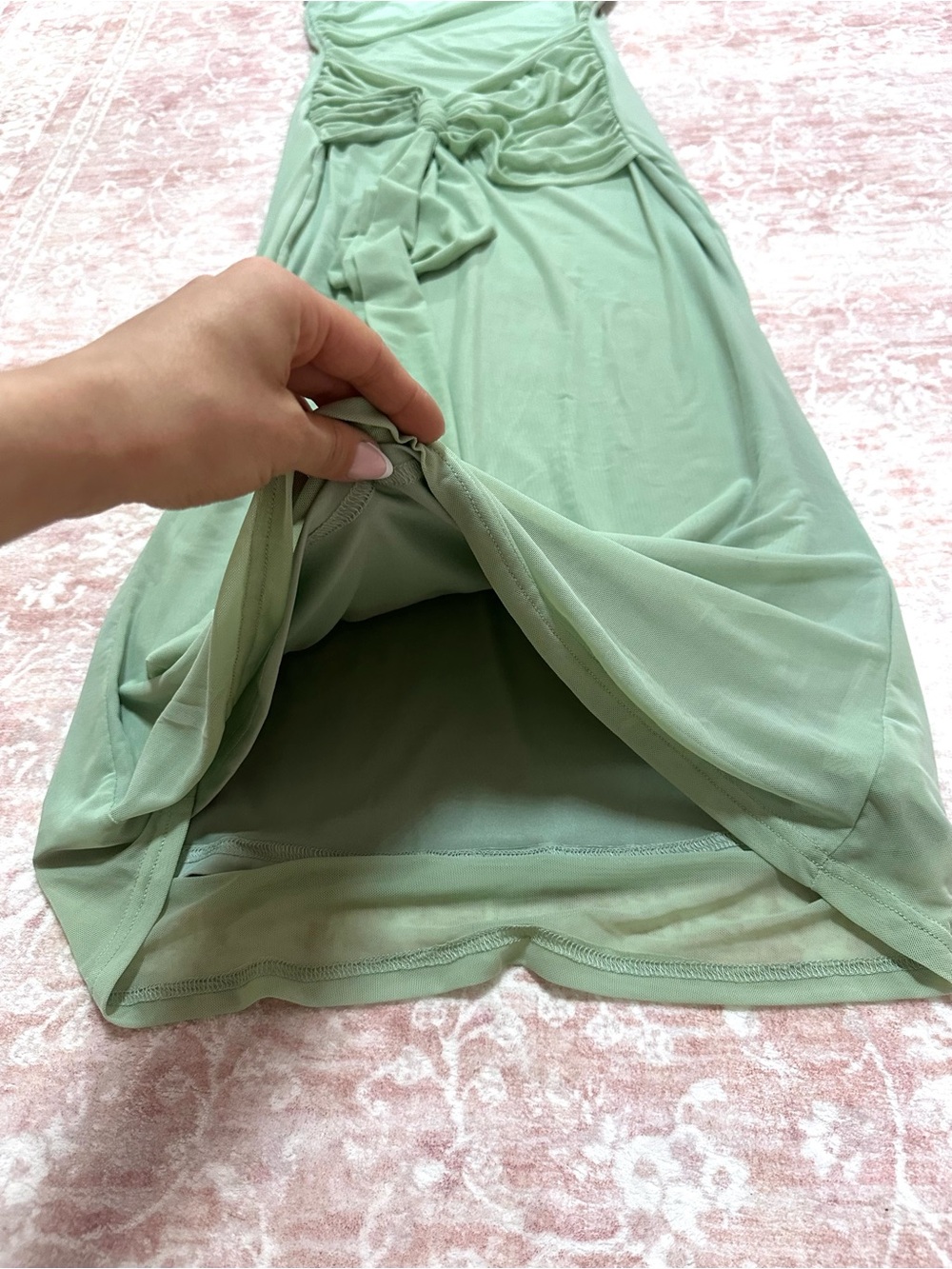 NWT ๐ Sage Twist Front Cocktail Dress - Picture 8 of 15